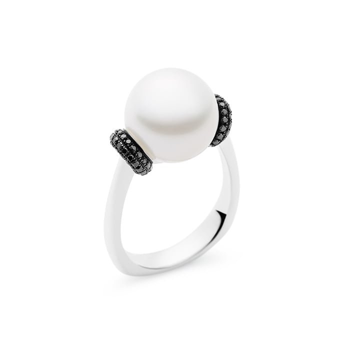 Tranquility Ring Black Diamonds -0