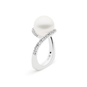 Kailis Angelic Pearl Ring Blanc Diamonds 18ct White Gold