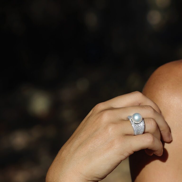 adored ring white diamonds lifestyle