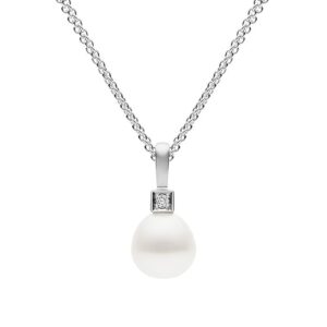 Kailis Luna Pearl Diamond Pendant 18ct White Gold