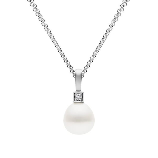 Kailis Luna Pearl Diamond Pendant 18ct White Gold