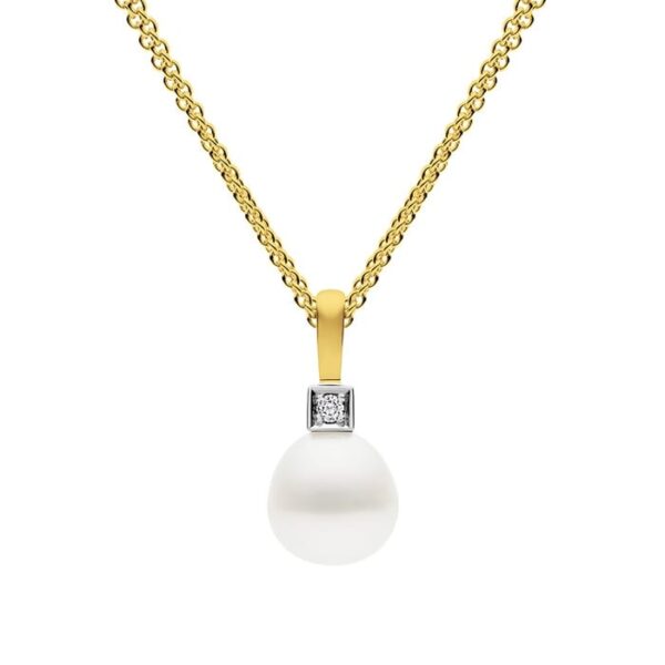Kailis Luna Pearl Diamond Pendant 18ct Yellow Gold