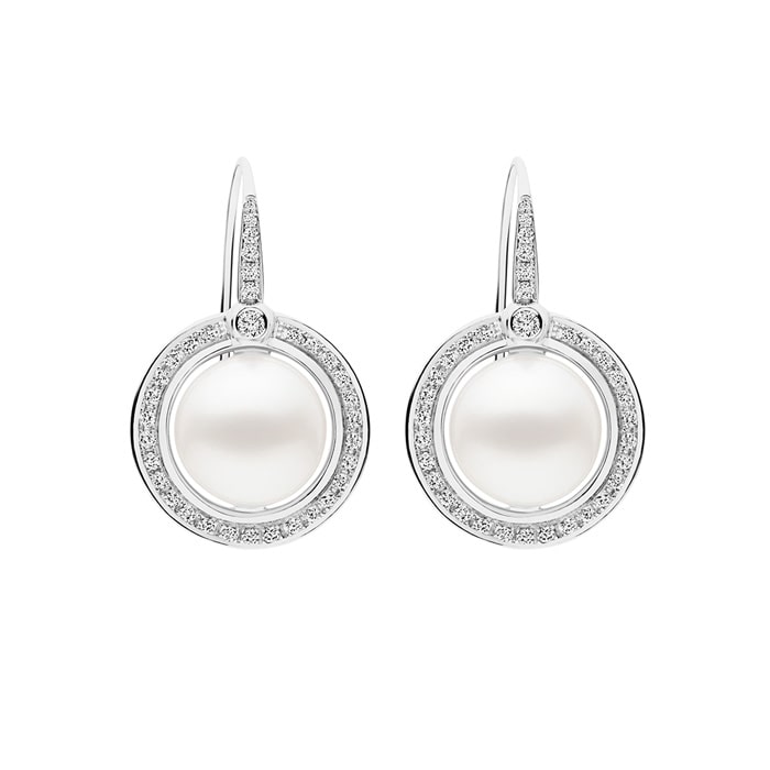 9ct Yellow Gold  White Gold Drop Earrings  Shiels Jewellers