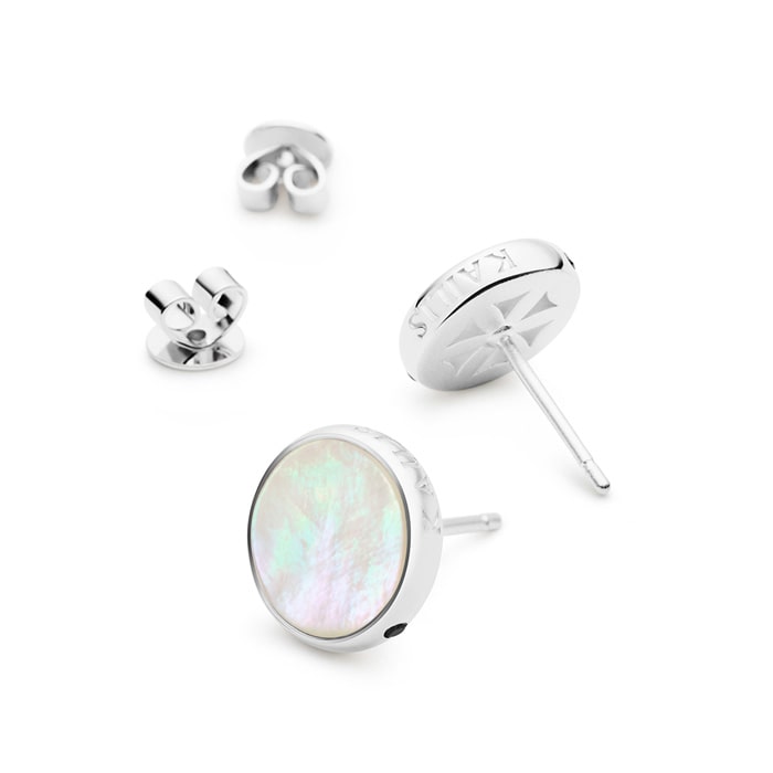 Kailis Mother of Pearl Reflection Stud Earrings, Medium