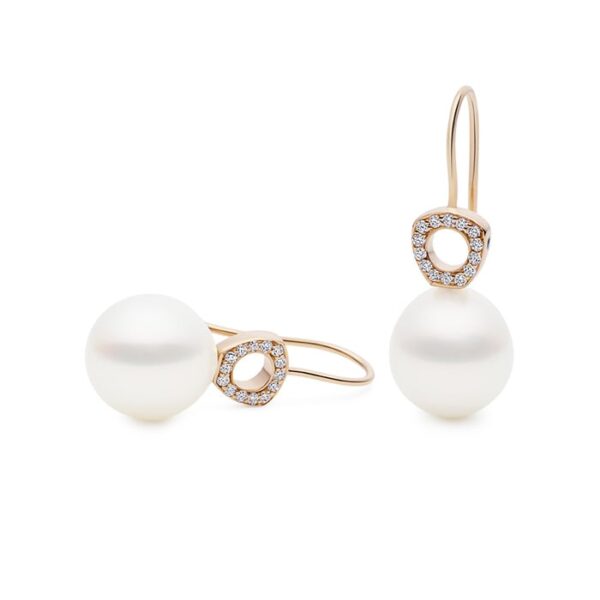Kailis Hope Pearl Diamond Earrings in 18ct Rose Gold