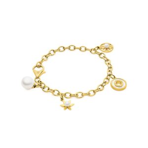 Kailis 18ct Gold Charm Bracelet with Pearl Charms