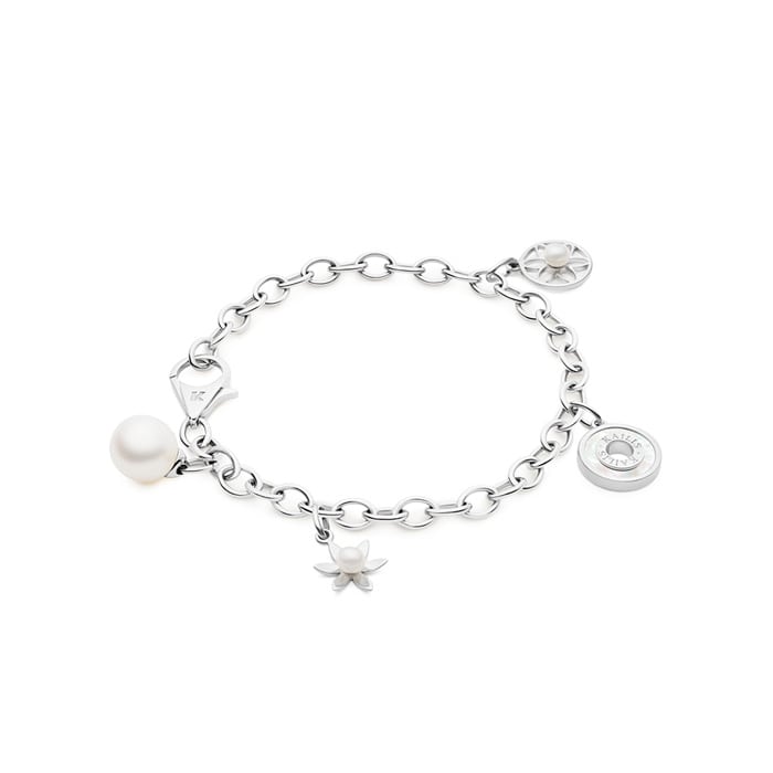 White Gold Charm Bracelet | Kailis Jewellery