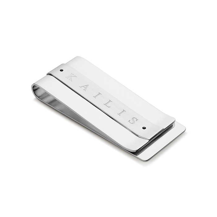 Linear Sterling Silver Money Clip