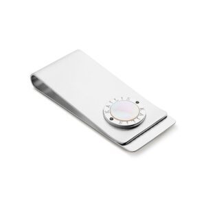 Mother of Pearl Sterling Silver Money Clip