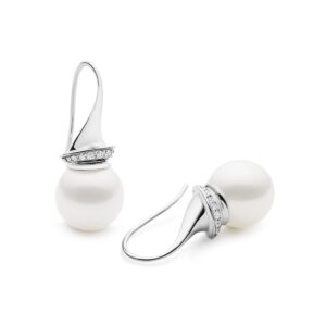 Kailis Swan Earrings in 18ct White Gold