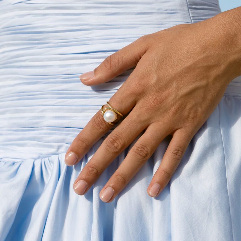 Wave Ring, Yellow Gold