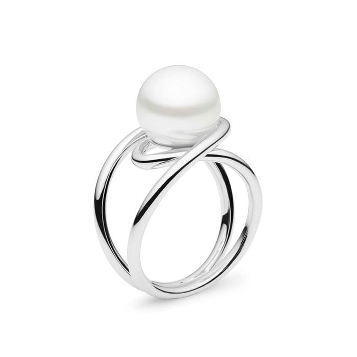 Wave Ring 18ct White Gold Kailis Jewellery