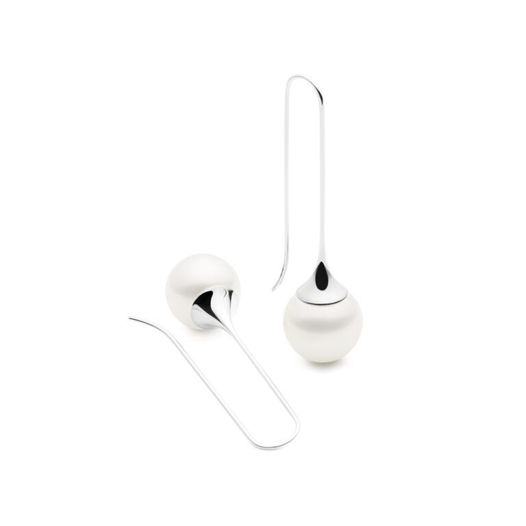 Kailis Large Trumpet Pearl Earrings, 18ct White Gold