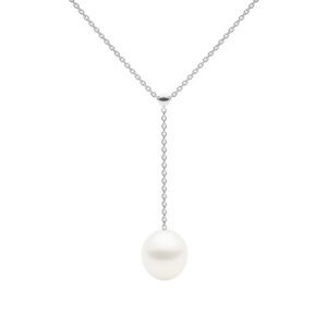 Negligee Necklace, White Gold-0
