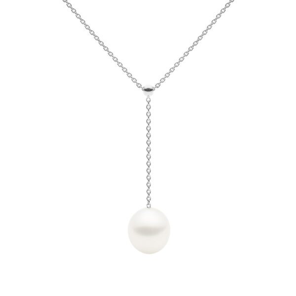 Negligee Necklace, White Gold-0