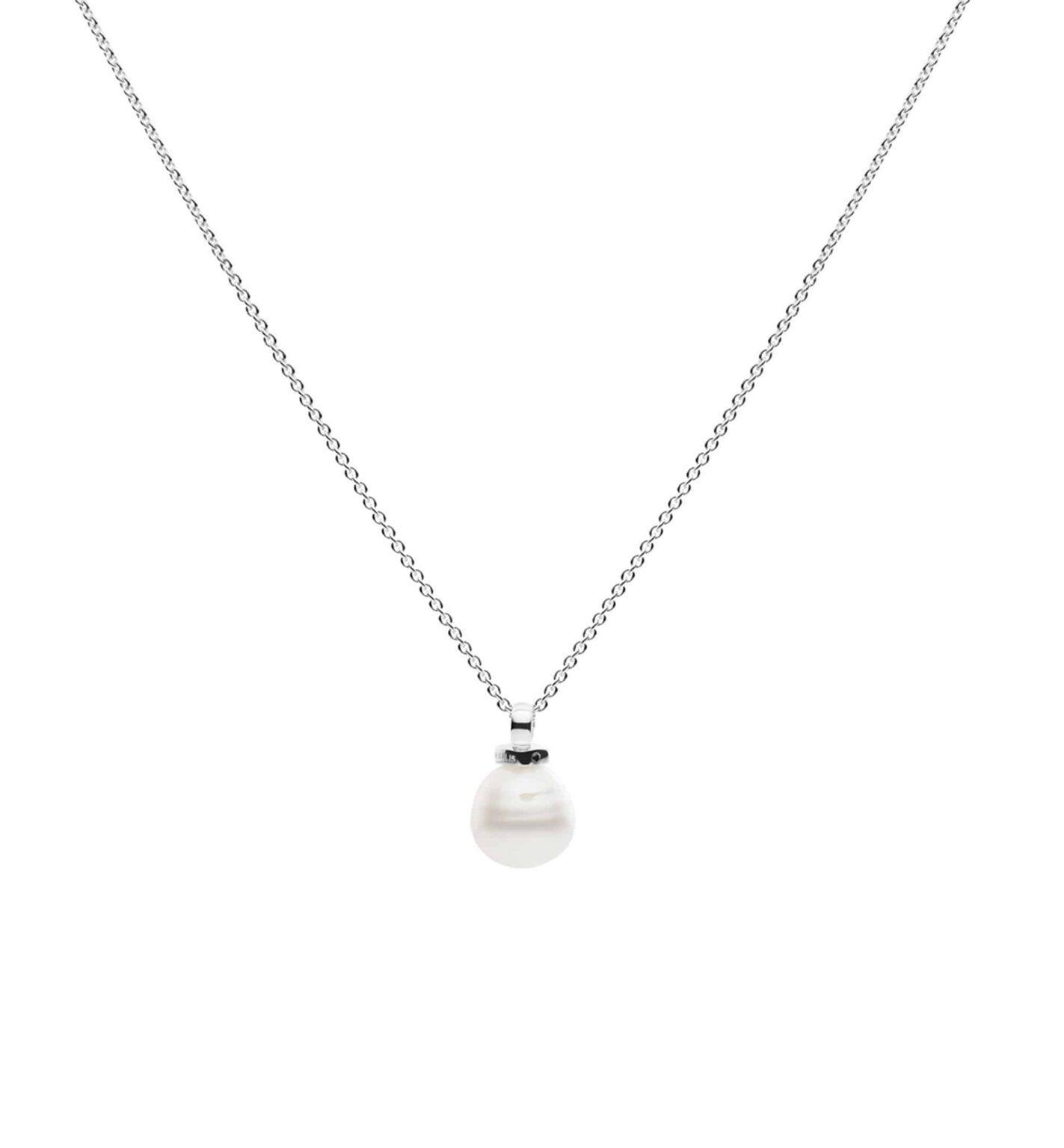 Silver Pearl Necklace - Geometric Necklace | Kailis Jewellery
