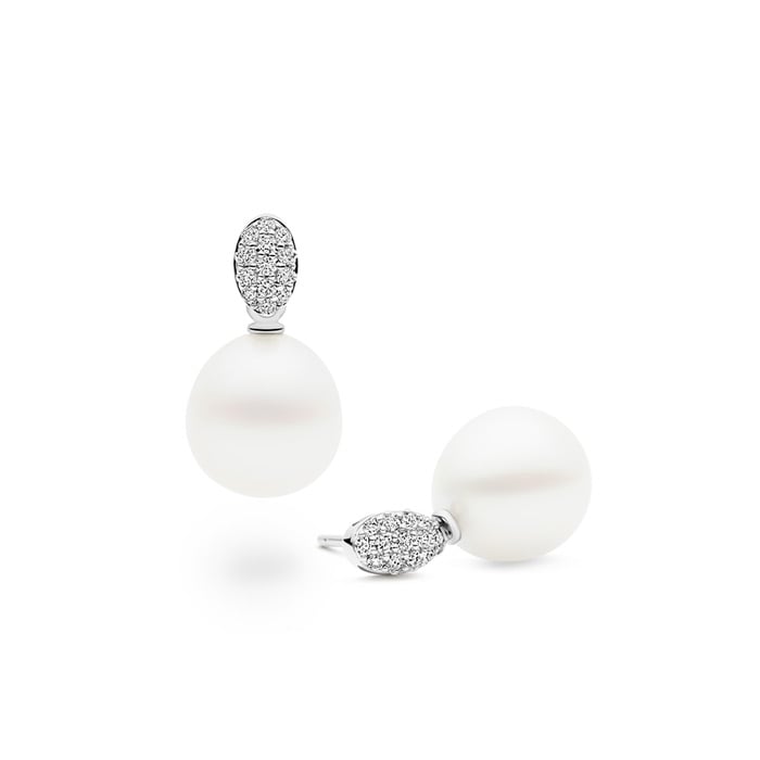 Galene Earrings, White Gold-0