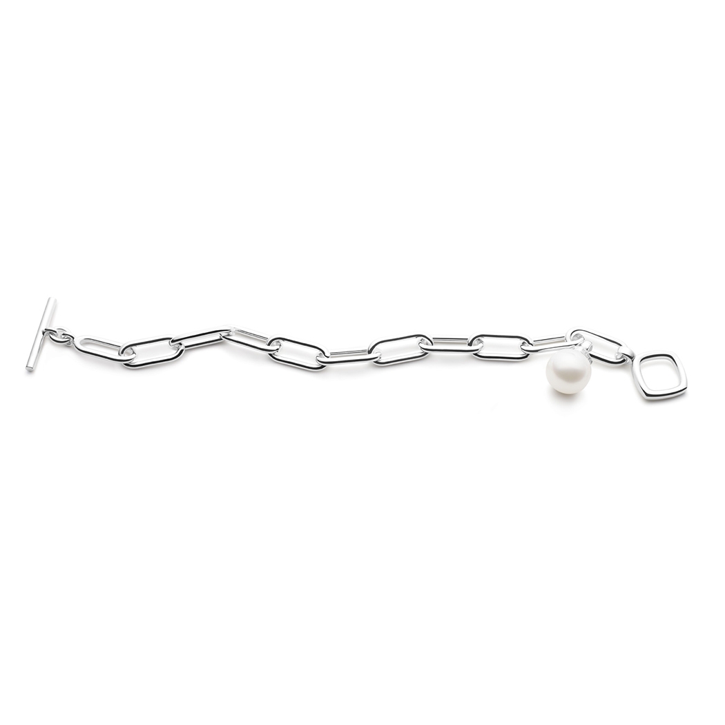 Shackles Pearl Bracelet, Sterling Silver Kailis Jewellery