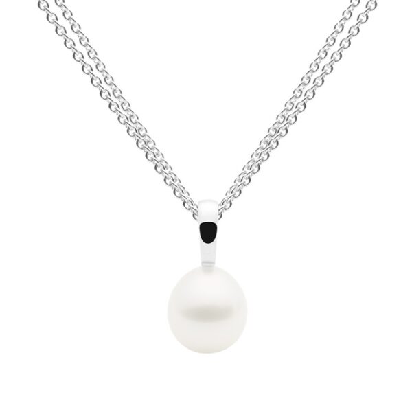 Simplicity Pendant, White Gold-0