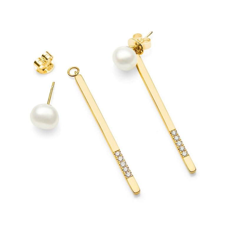 Serendipity Earring Jacks, Yellow Gold