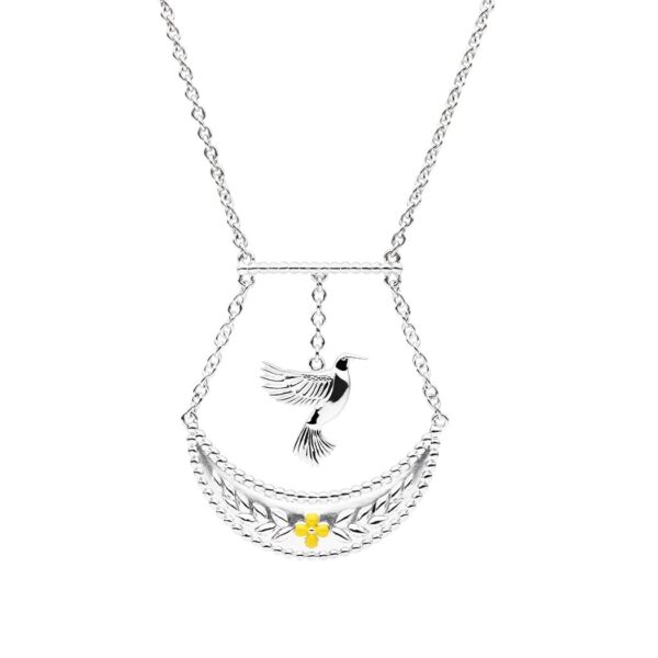 Verity Bird Necklace, Sterling Silver