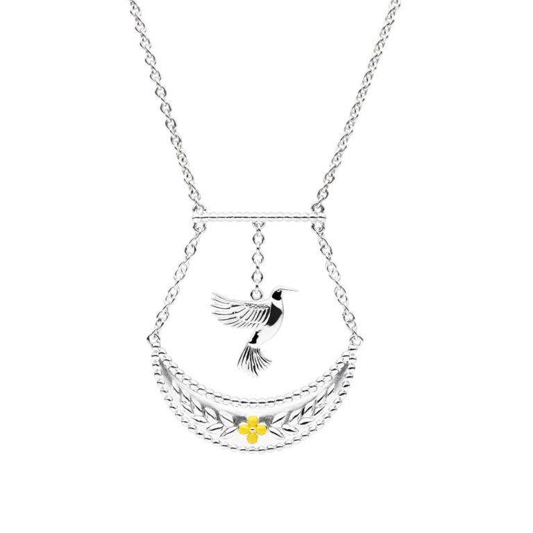 Verity Bird Necklace, Sterling Silver