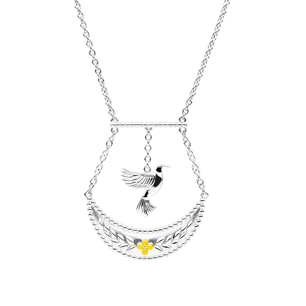 Verity Bird Necklace, Sterling Silver