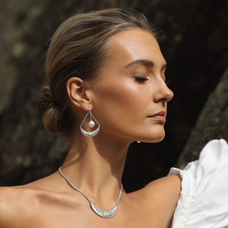 Verity Pearl Earrings Lifestyle