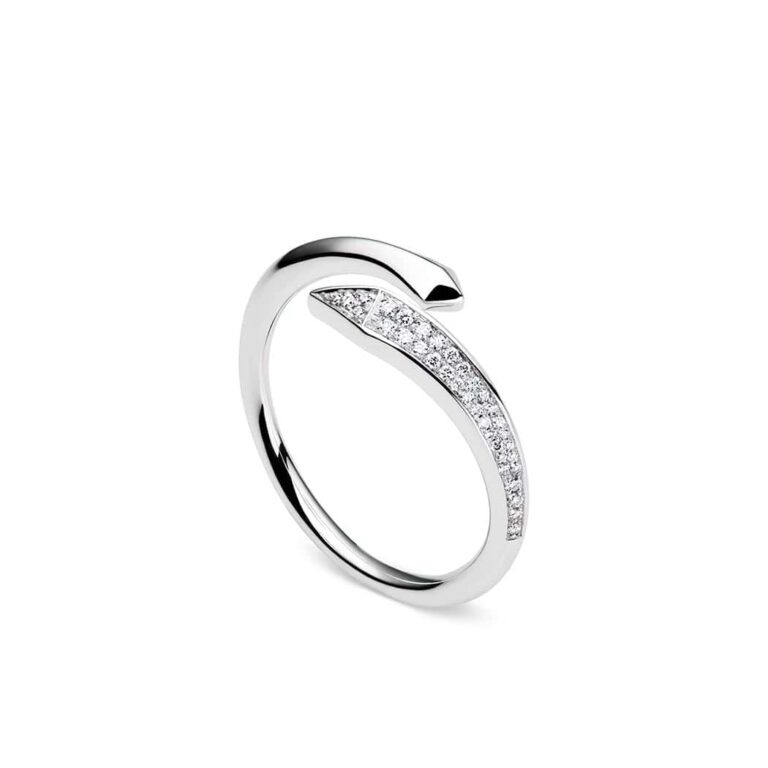 Manhattan Lights Ring, 18ct White Gold