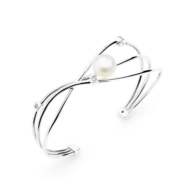 Orbit Cuff White Gold