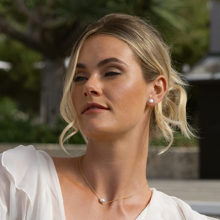 8mm Keshi Pearl Studs