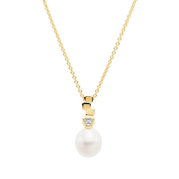 Nouveau Meridian Yellow Gold Pendant