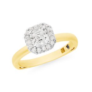 280011 San Ena Royal Asscher Cut Diamond Ring 2