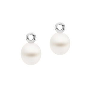 Shimmer Tranquility Drop Pearl Attachments, White Gold