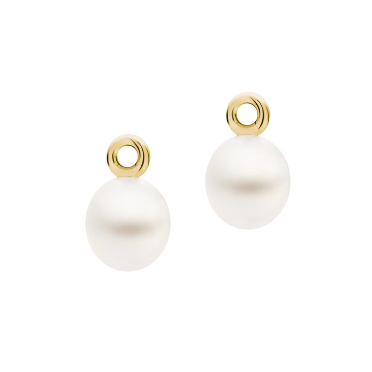 Shimmer Tranquility Drop Pearl Attachments, Yellow Gold