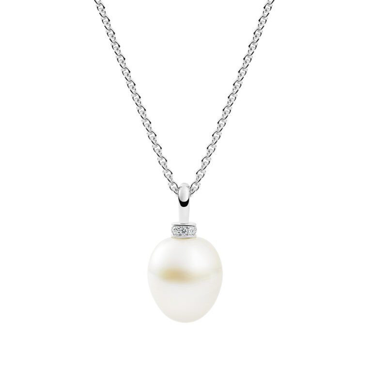 Celeste Pendant, White Gold