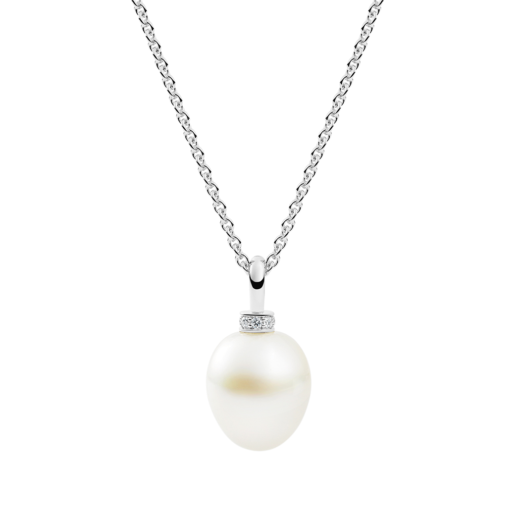 Celeste Pendant, White Gold