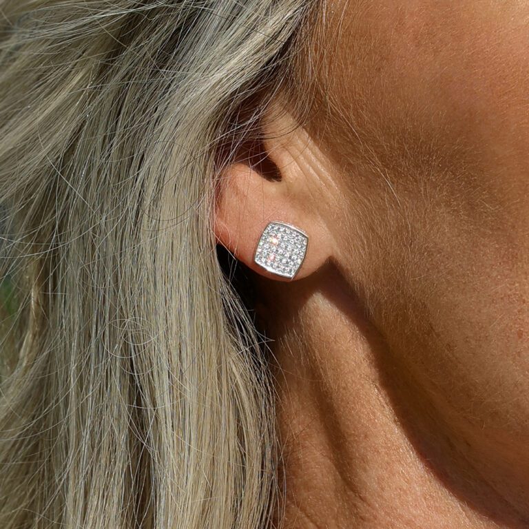 Dia Pave Diamond Studs - updated content