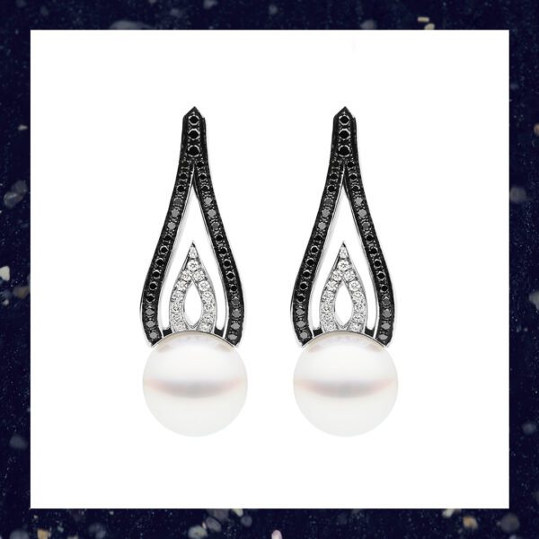 Flame Noir Earrings