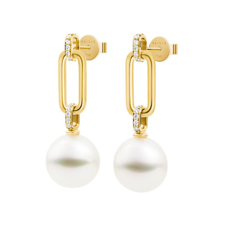 Halcyon Link Diamond Earrings