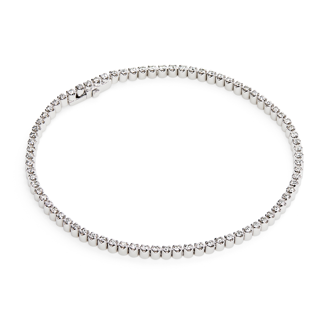 Tennis Bracelet, White Gold