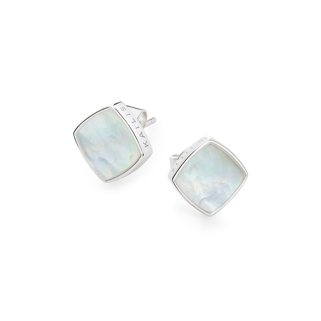 Silver mother on sale of pearl earrings