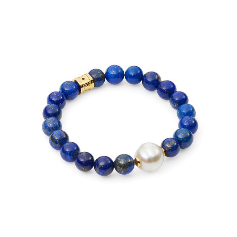 Blue Amber Round Beads Stretch Bracelet – Amber Alex Jewelry