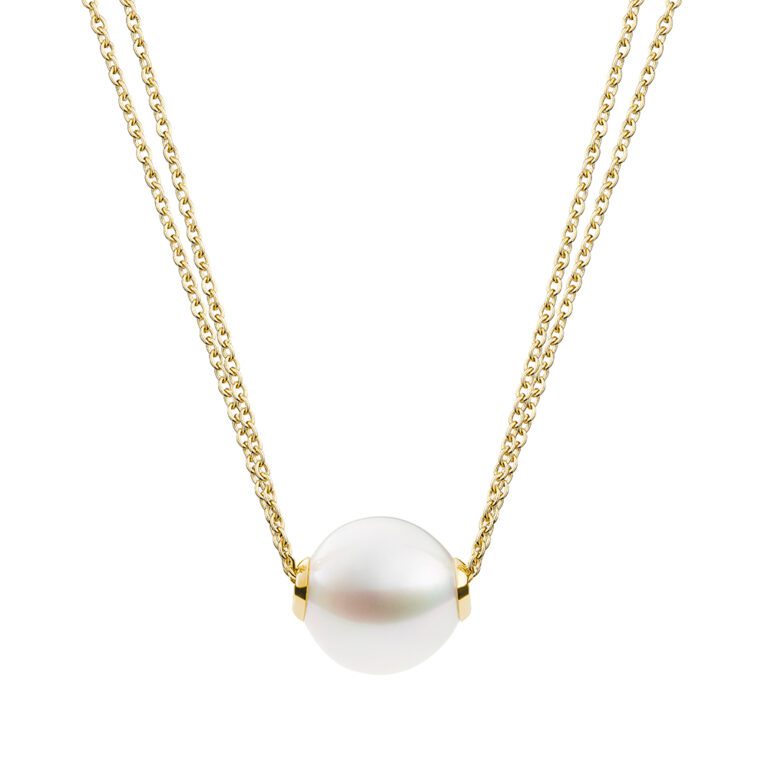 Sliding Pearl Necklace YG Double - Sum Effect
