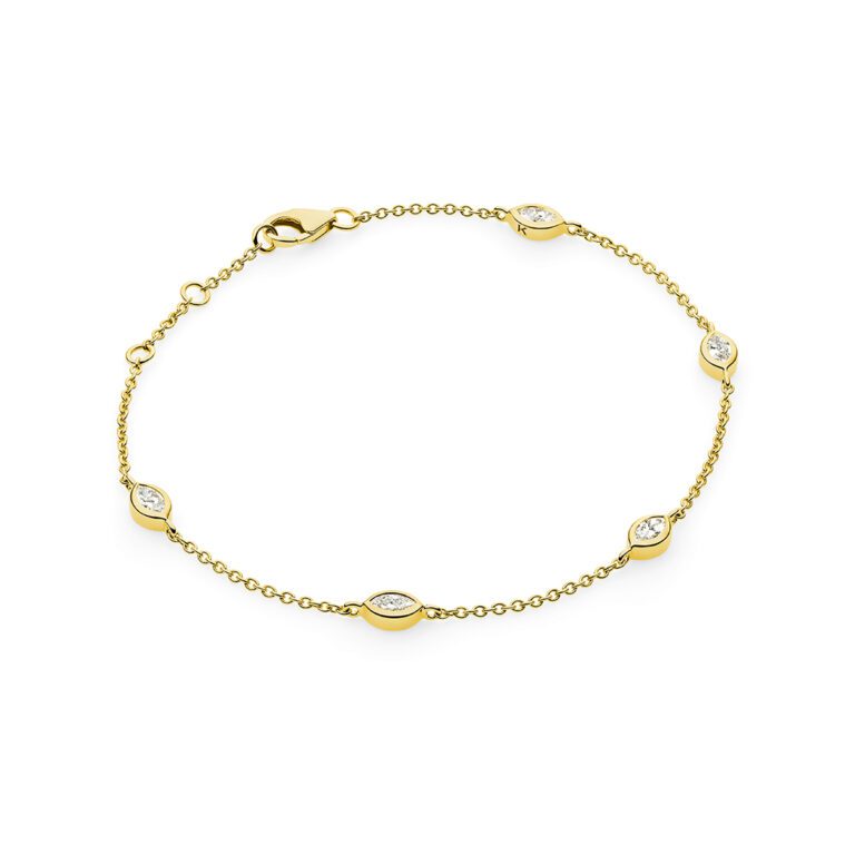 Fleur Bracelet, Yellow Gold