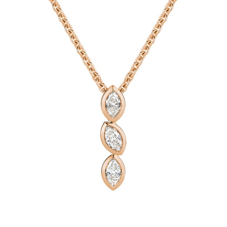 Fleur Pendant, Rose Gold