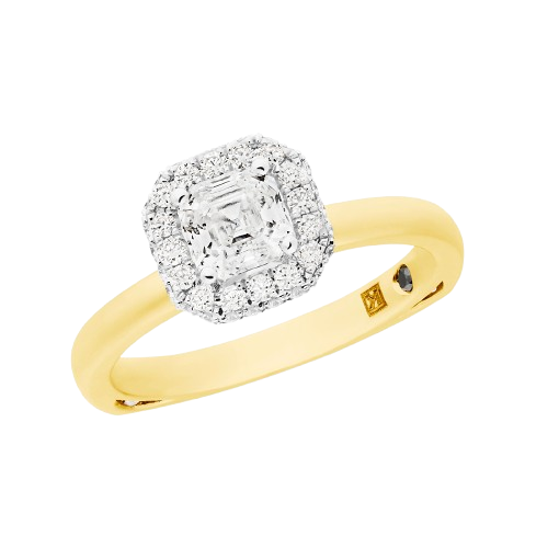 San Éna Royal Asscher Cut Diamond Ring 280011 nb