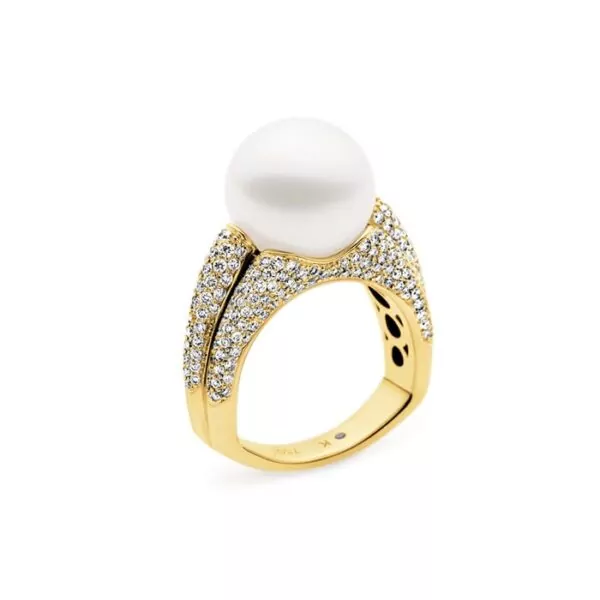 Kailis Vibrance Pearl Ring Diamonds 18ct Gold