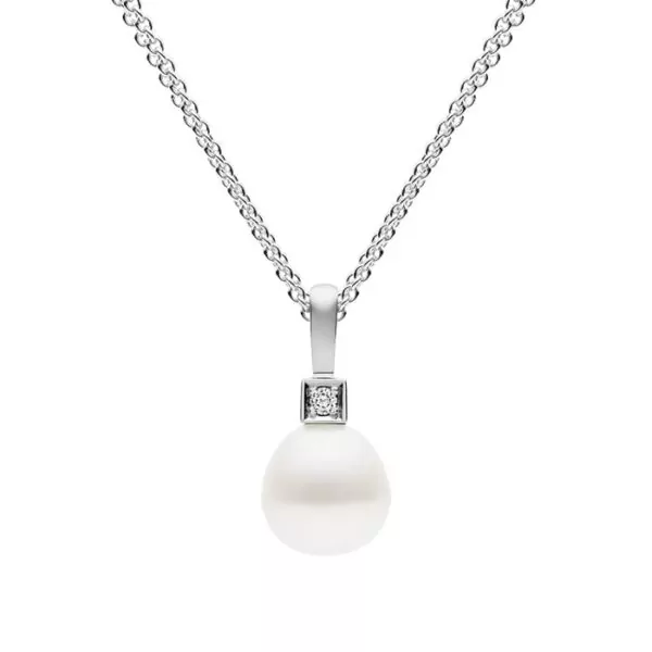 Kailis Luna Pearl Diamond Pendant 18ct White Gold