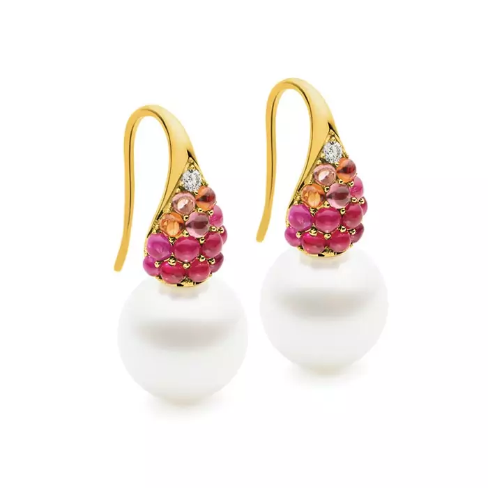Kailis Aurora Glow French Hook Pearl Earrings